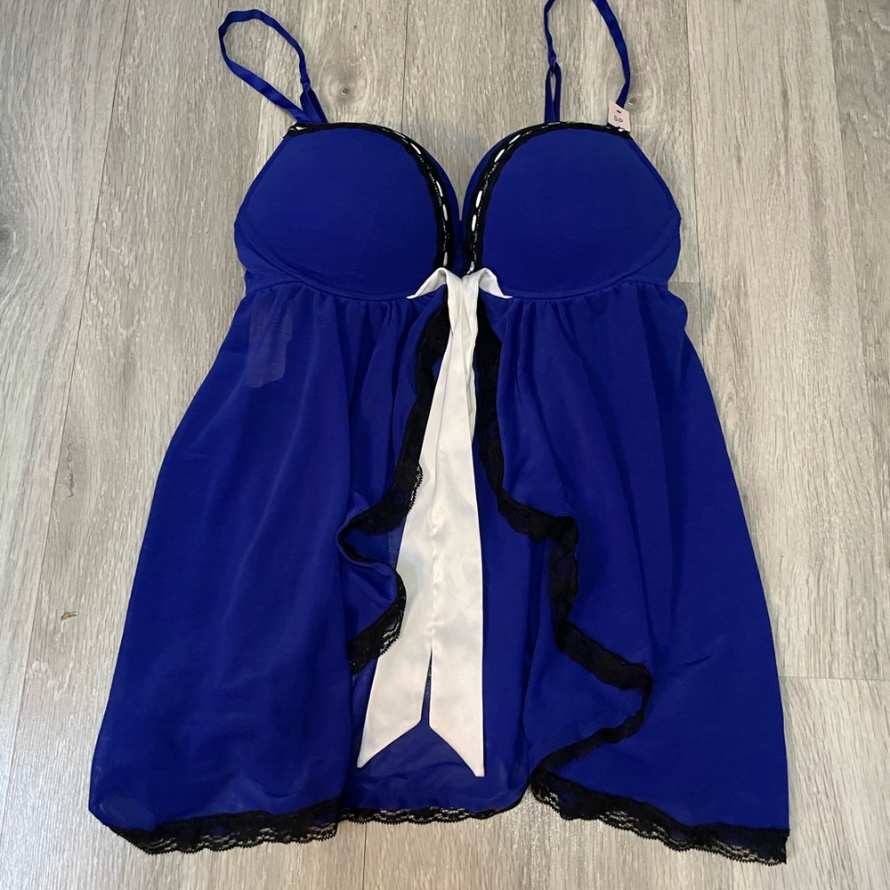 La senza blue baby doll top